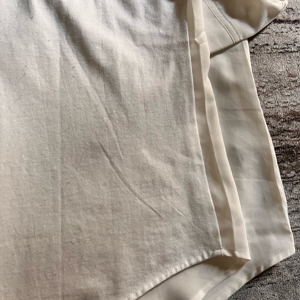 Van Heusen Cream V-Neck Blouse